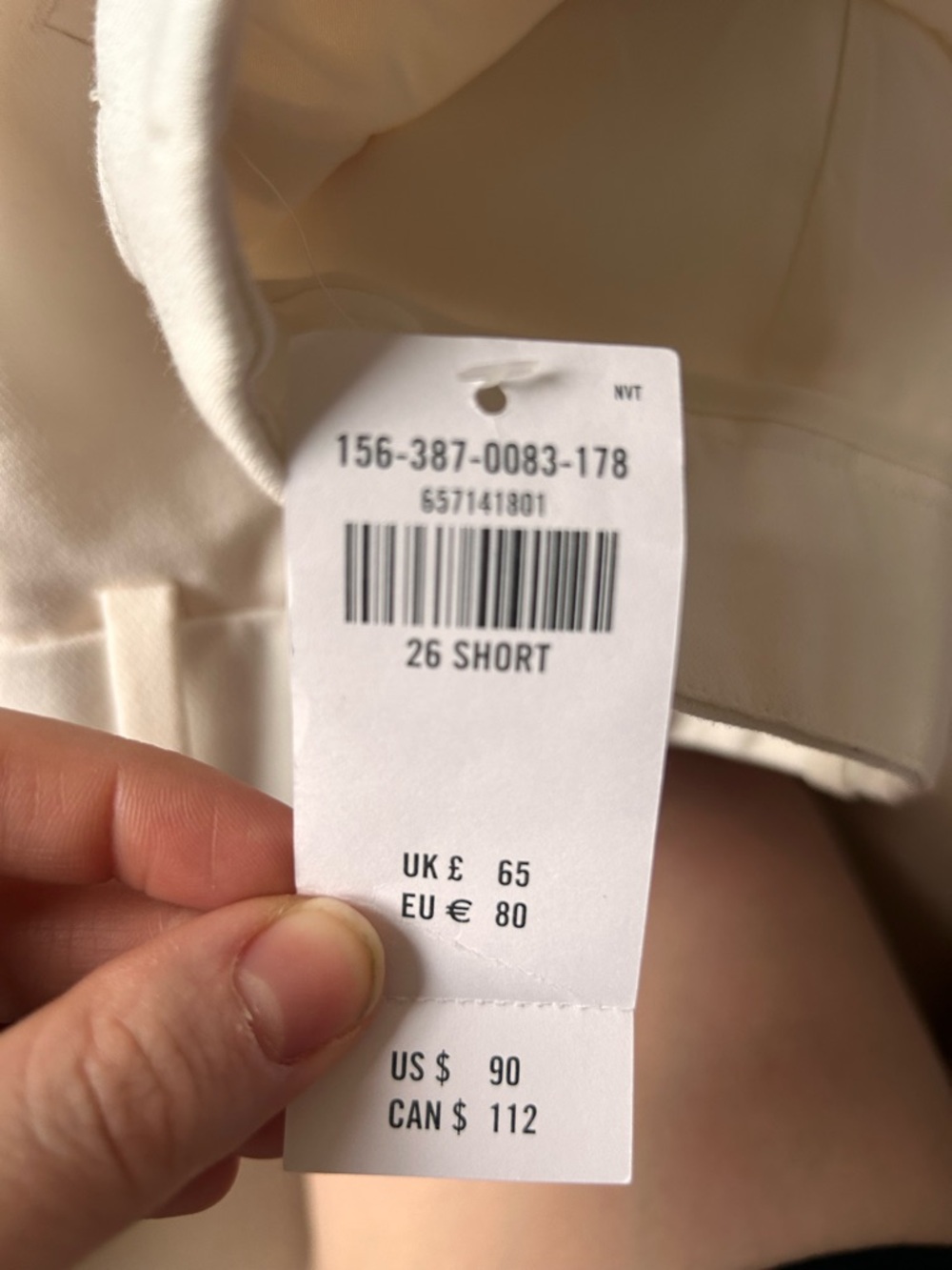 NWT Abercrombie & Fitch Sloan Tailored Wide Leg Pants (26 Short) - Picture 7 of 8